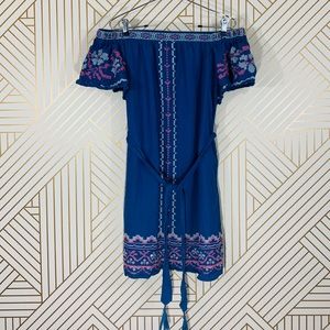 Nordstrom Champagne & Strawberry Linen Dress